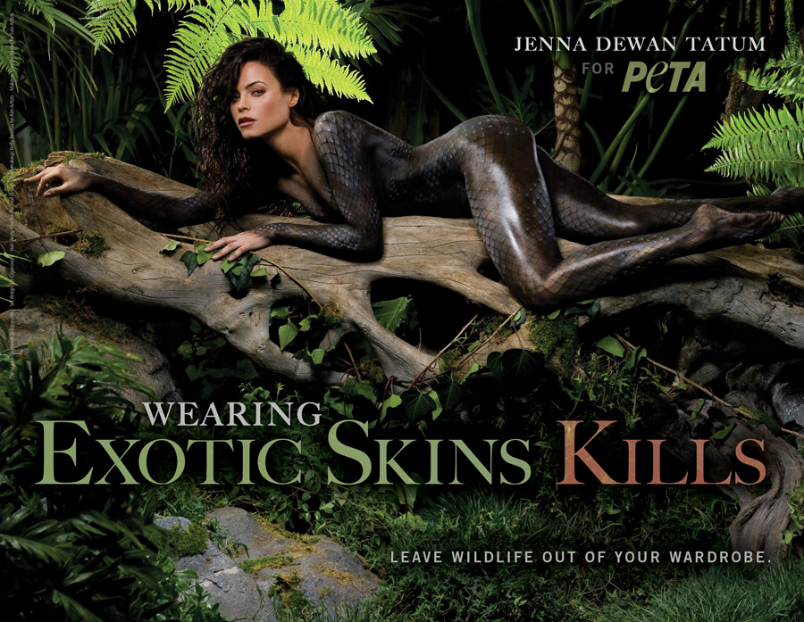 Jenna Dewan Tatum Skinned to Save Reptiles