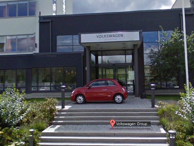 Fiat Photo Bombs Volkswagen on Google Street View